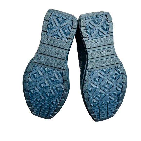 ⭐Chuck 70 De Luxe Wedge Platform Leather Sneakers Sz 6 Womens Shoes Blue A10037C - Picture 7 of 12